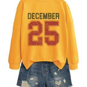 Festive Yellow Graphic Sweater